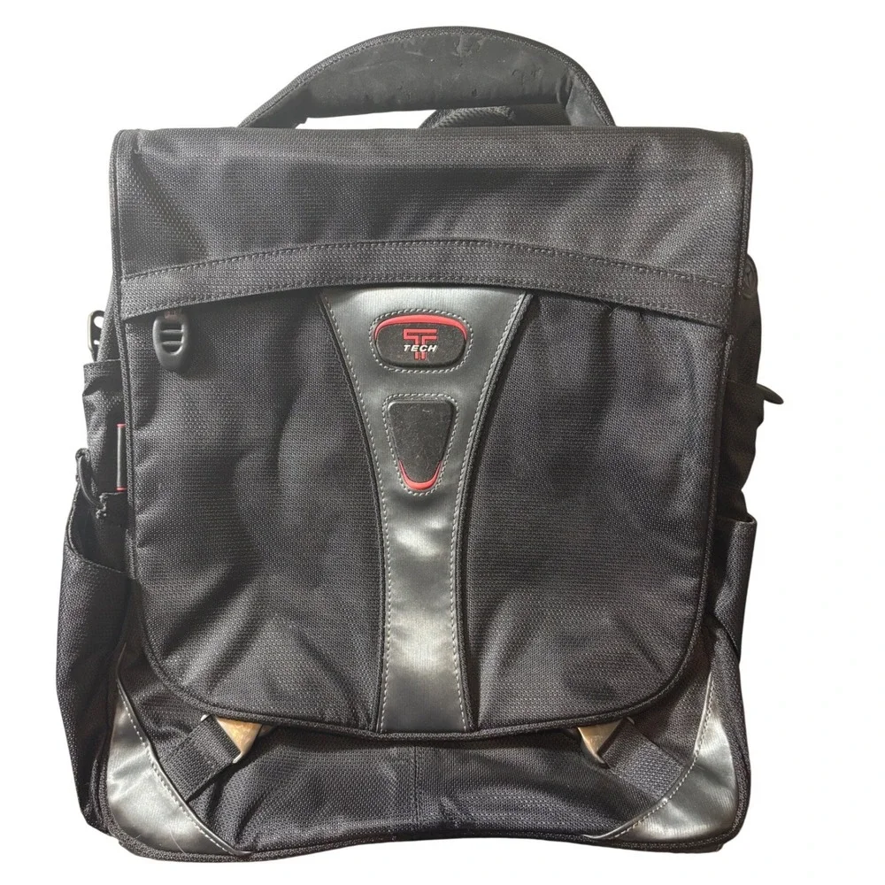 T-Tech by Tumi 5589D Ballistic Nylon‎ Laptop Messenger Bag Black